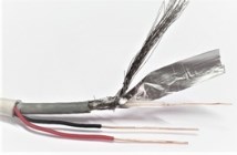 Кабель КВК-В-2*0,5 Э экранированный внутренний УралКабМедь (бухта 200м.) белый